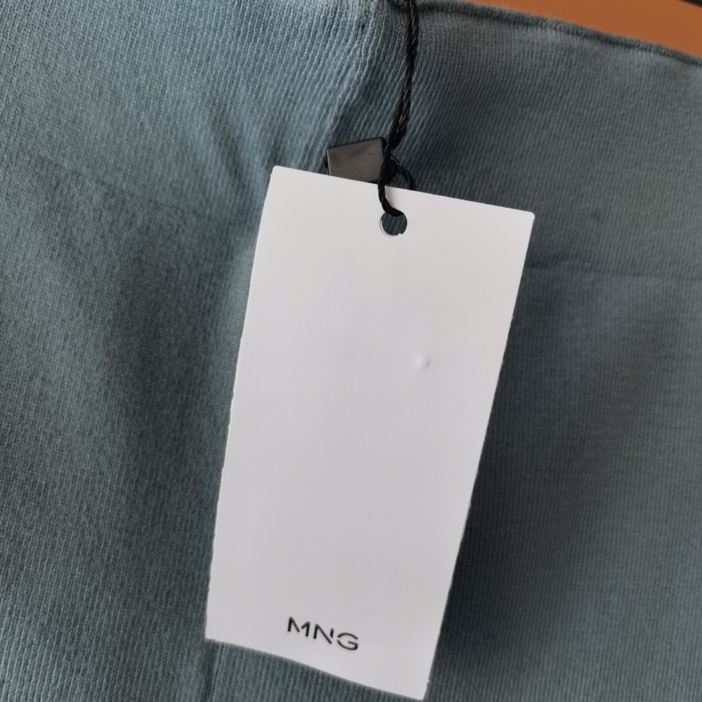 MANGO BUNDLE Knitted top with ruffle detail & Ruched-detail trousers - NWT (L) - Picture 13 of 16